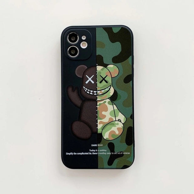 Cartoon Bear Soft Cases for iPhone