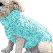 Warm Dog Cat Sweater Clothing Winter Turtleneck Knitted Pet Cat Puppy