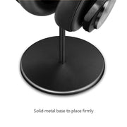 Black Walnut Wood & Aluminum Headphone Stand Nature Walnut Gaming Headset Holder
