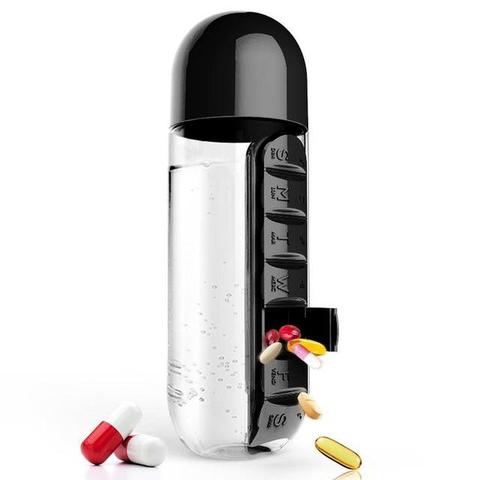 Pill Box Water Bottle Organiser