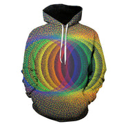 New Colorful Flame Hoodie 3d Fluorescence Sweatshirt