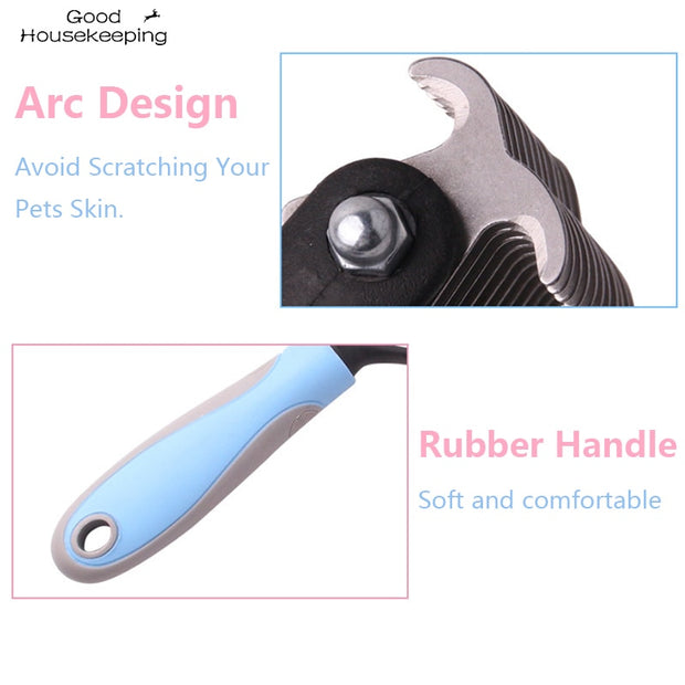 Pets Fur Knot Cutter Dog Grooming Shedding Tools Pet Cat Hair Removal Comb