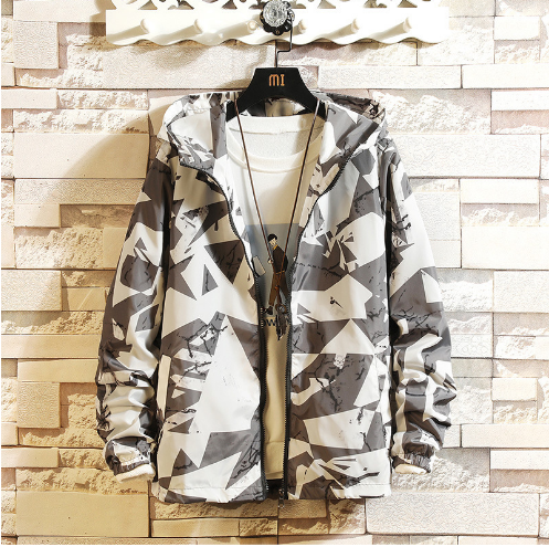 Boys Spring And Autumn Camouflage Jacket