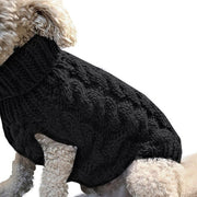 Warm Dog Cat Sweater Clothing Winter Turtleneck Knitted Pet Cat Puppy