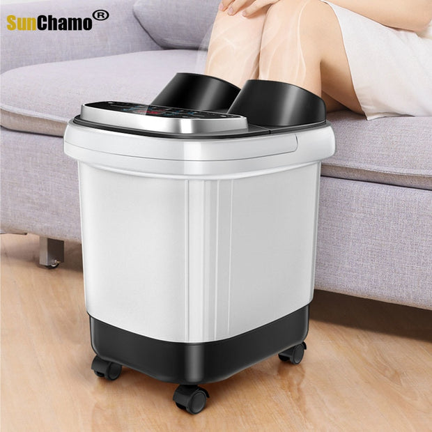 Electric Household Constant Temperature Deep Barrel Pedicure Machine Foot Bath Automatic Heating Massage Footbath Sauna