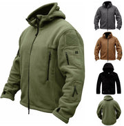 Blouson tactique militaire coupe vent pour homme, couleur unie, à