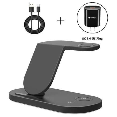 Support de chargeur sans fil 3 en 1 15W, charge rapide pour Samsung