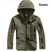 Tactical men&#39;s military green jacket outdoor sports Hoodie hiking cold proof submachine coat Hoodie men&#39;s fleece coat