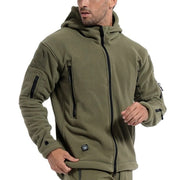 Tactical men&#39;s military green jacket outdoor sports Hoodie hiking cold proof submachine coat Hoodie men&#39;s fleece coat