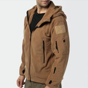 Tactical men&#39;s military green jacket outdoor sports Hoodie hiking cold proof submachine coat Hoodie men&#39;s fleece coat