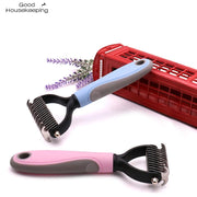 Pets Fur Knot Cutter Dog Grooming Shedding Tools Pet Cat Hair Removal Comb