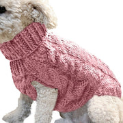 Warm Dog Cat Sweater Clothing Winter Turtleneck Knitted Pet Cat Puppy