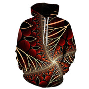 New Colorful Flame Hoodie 3d Fluorescence Sweatshirt