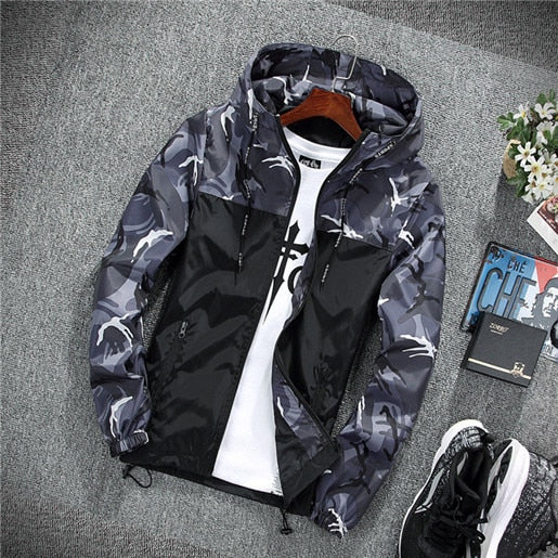 Camouflage Hooded Jacket