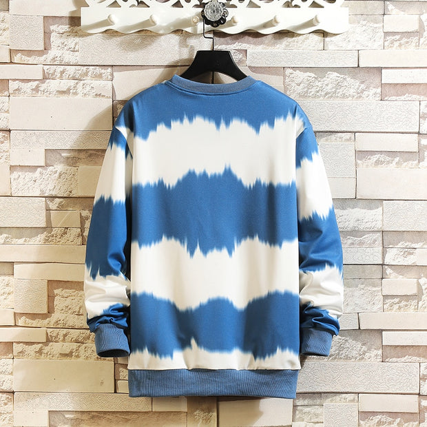 Modern Striped Long-Sleeve Oversized Tee