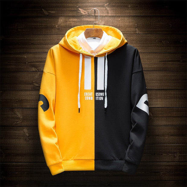 Splice Print Hoodie